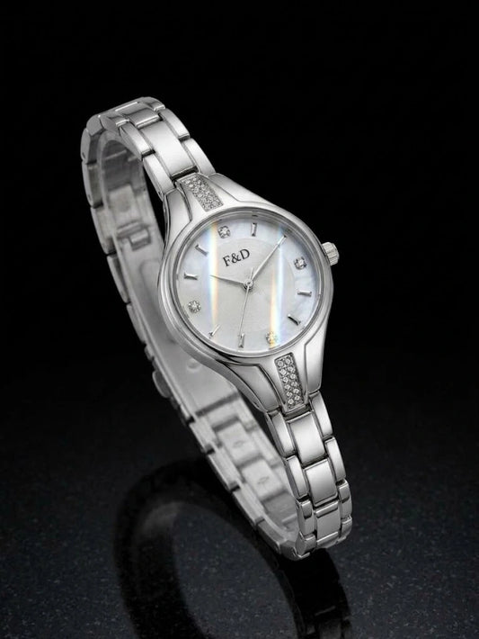 Ladies Jewelry Watch | Rose Gold Open Chain Bracelet Strap | F&D Faster Brand