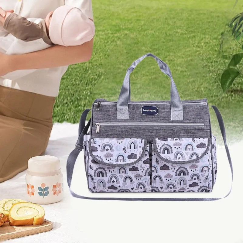 Baby King Sky Large Baby Diaper Bag | Multi-Function Water | Resistant Travel Tote