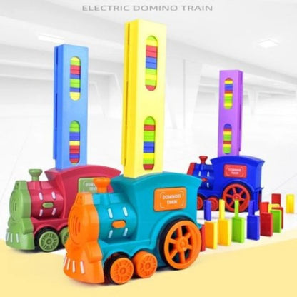 Automatic Domino Electric Train Toy Set (60 Pcs) | Ruida Toys