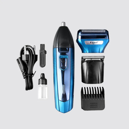 Kemei KM-6330 3 In 1 | Rechargeable Shaver & Trimmer