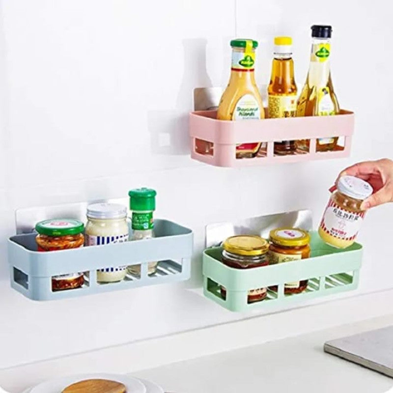 Generic Corner Saver Multipurpose Kitchen Bathroom Shelf Wall Holder Storage Rack | Smart Triangular Space-Saving Design