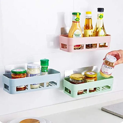 Generic Corner Saver Multipurpose Kitchen Bathroom Shelf Wall Holder Storage Rack | Smart Triangular Space-Saving Design