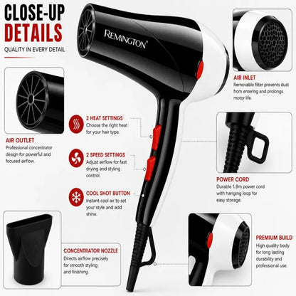 Remington RM-6002 Salon Compact | Hair Dryer 5000W