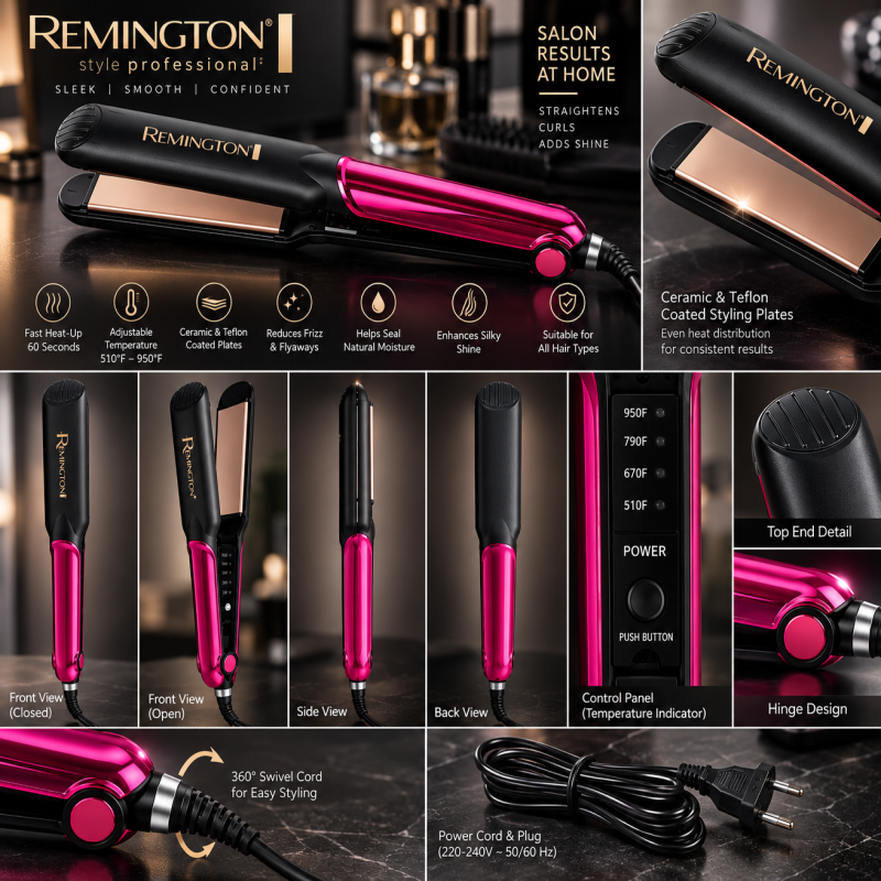 Remington FR 531 | Keratin Therapy Pro Hair Straightener | Ceramic & Teflon Coated Plates