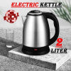 Silver Crest 2.0L Stainless Steel Electric Kettle – 1500W Fast Boiling