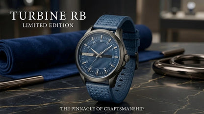 Turbine RB Limited Edition Blue  Dial M7 | Textured Blue Strap |  Men's Watch